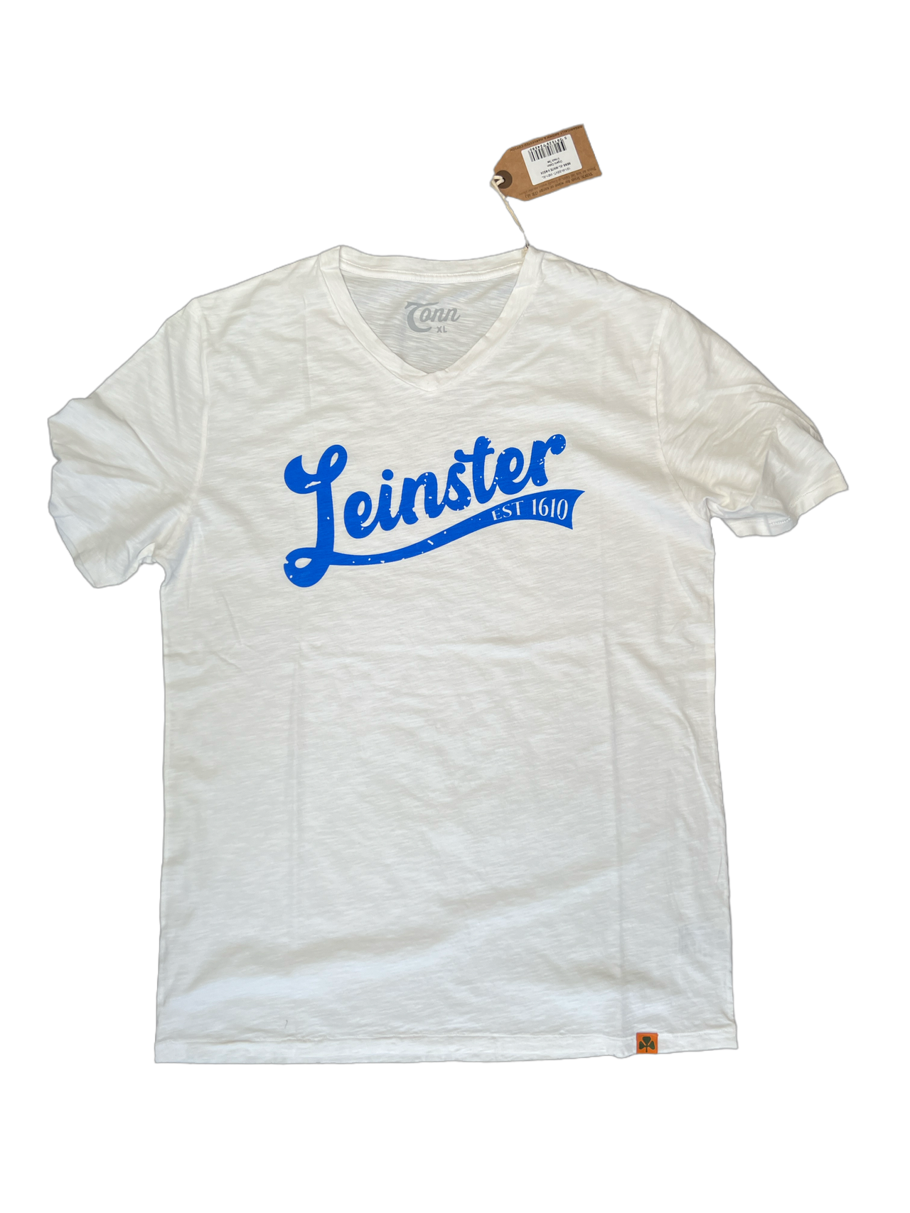 White V-Neck Leinster Tee
