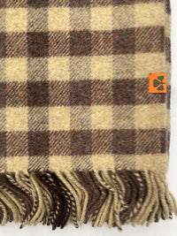 Thumbnail for Lambswool blanket - Camel/Brown