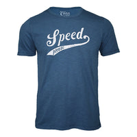 Thumbnail for Long Sleeve Organic Cotton Tee Dark Blue Speed