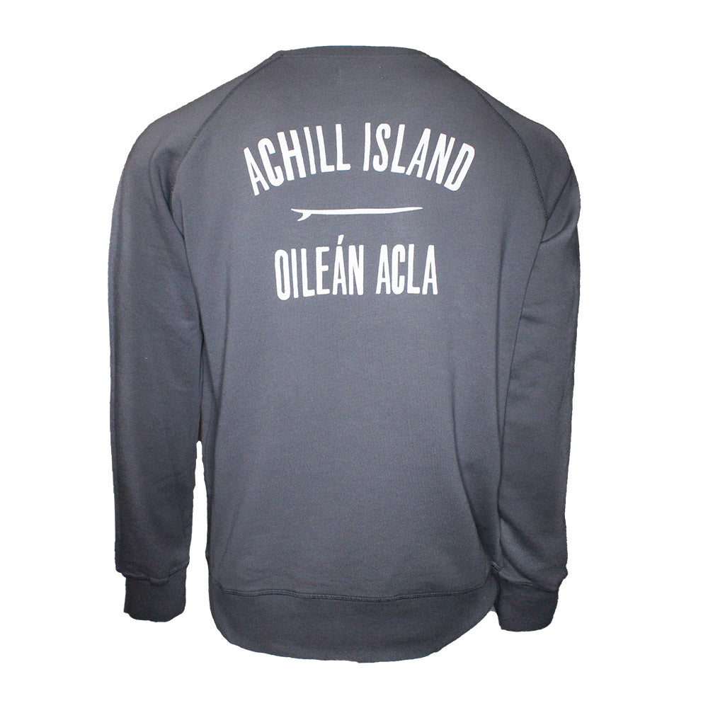 Mens Achill Island Organic Cotton Sweatshirt Grey