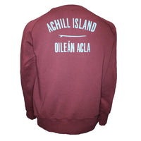 Thumbnail for Mens Achill Island Organic Cotton Sweatshirt Wine