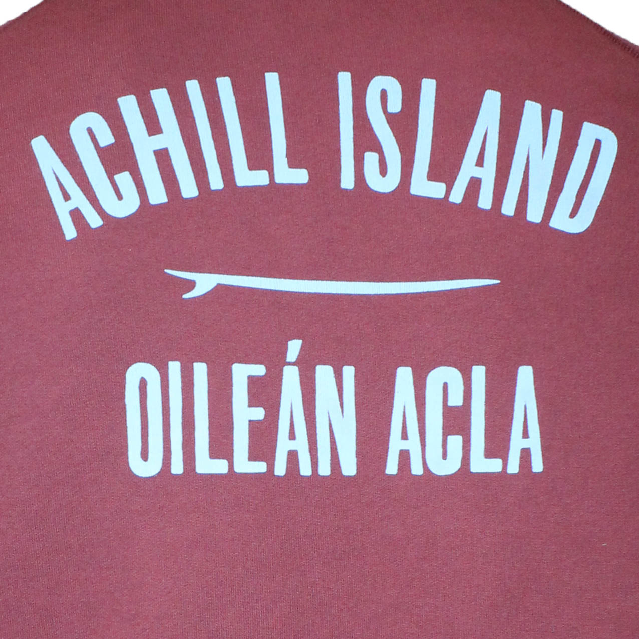 Mens Achill Island Organic Cotton Sweatshirt Wine