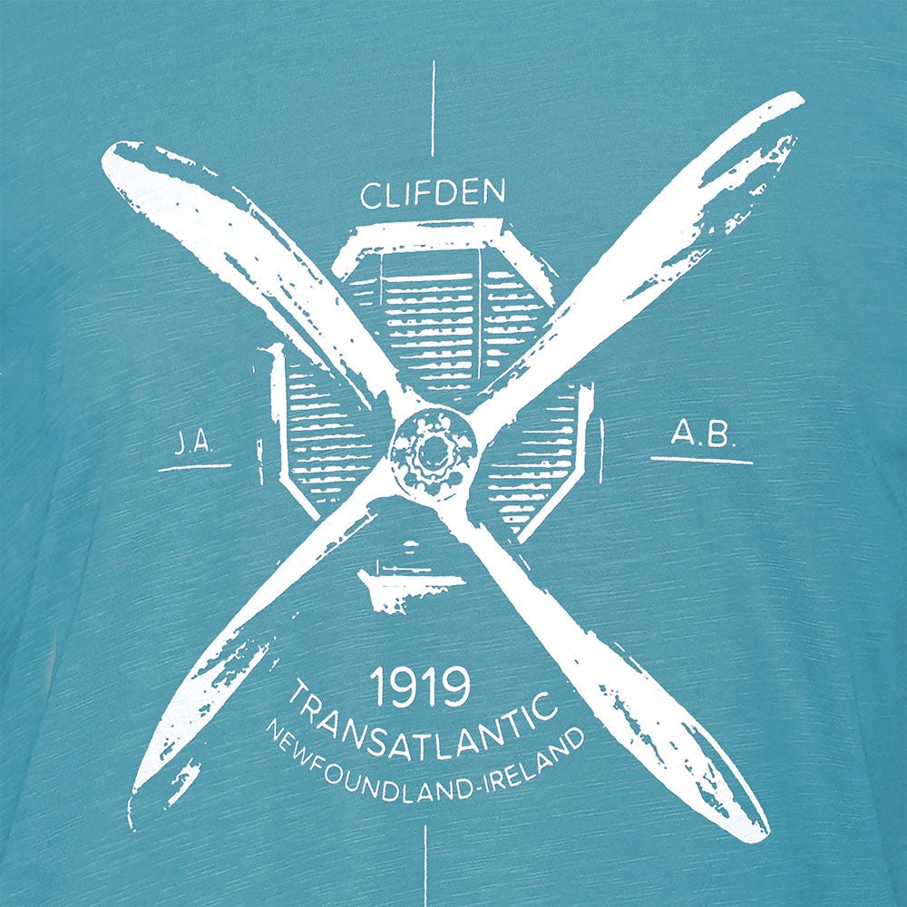 Atlantic Crossing Turquoise Tee