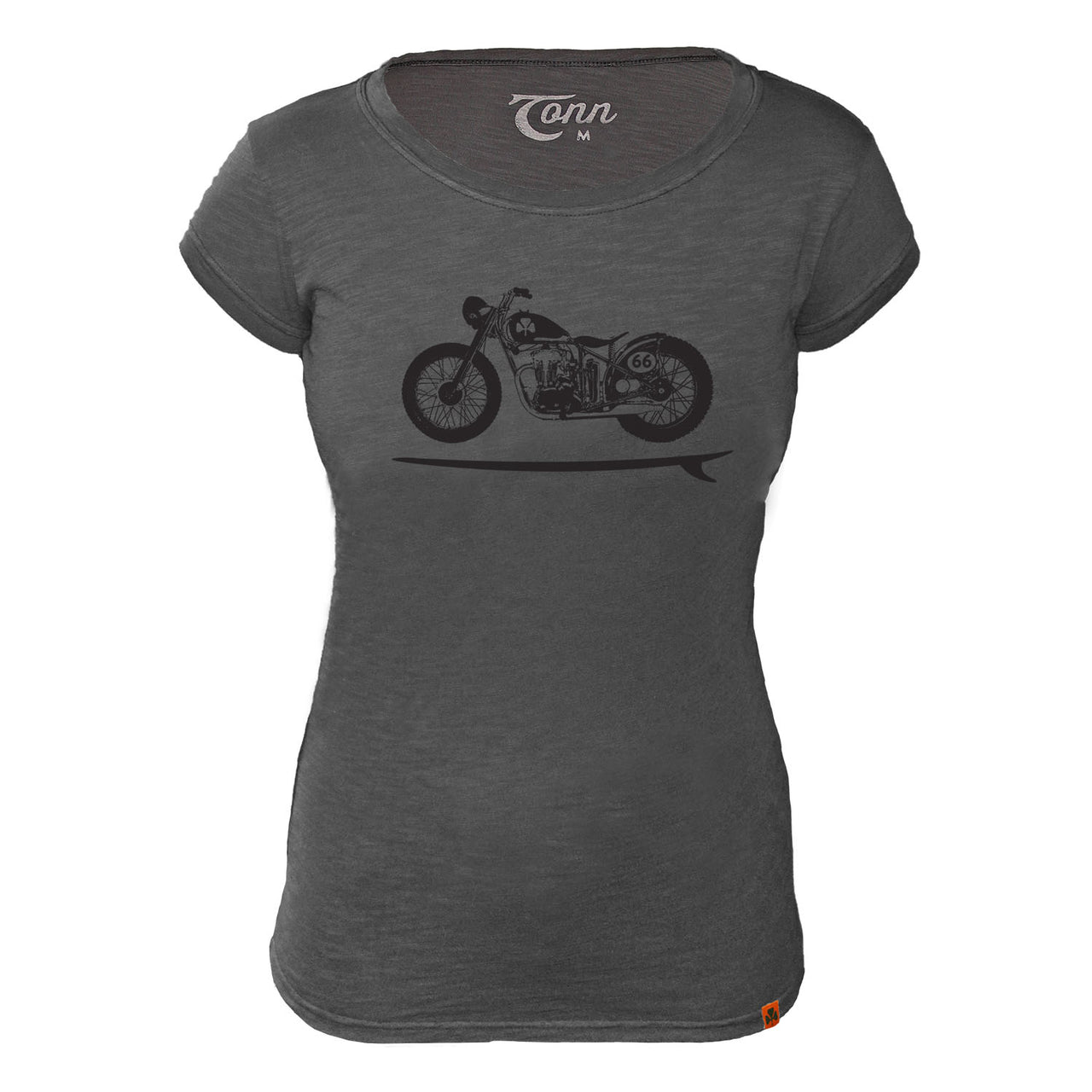 Ladies Bike Board Tee - Petite Fit -  Grey