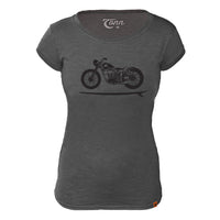 Thumbnail for Ladies Bike Board Tee - Petite Fit -  Grey