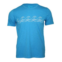 Thumbnail for Celtic Wave Tee Bright Blue - only 1 4XL left.