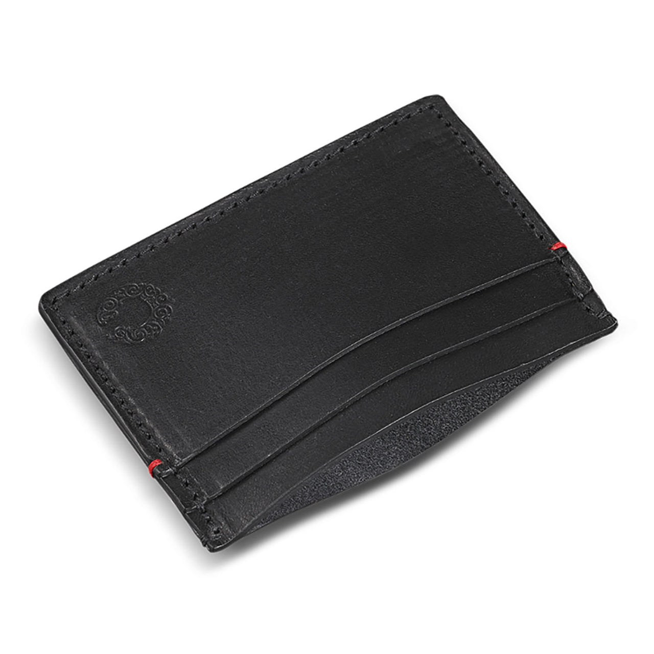 Vintage Leather Credit Card Holder Black