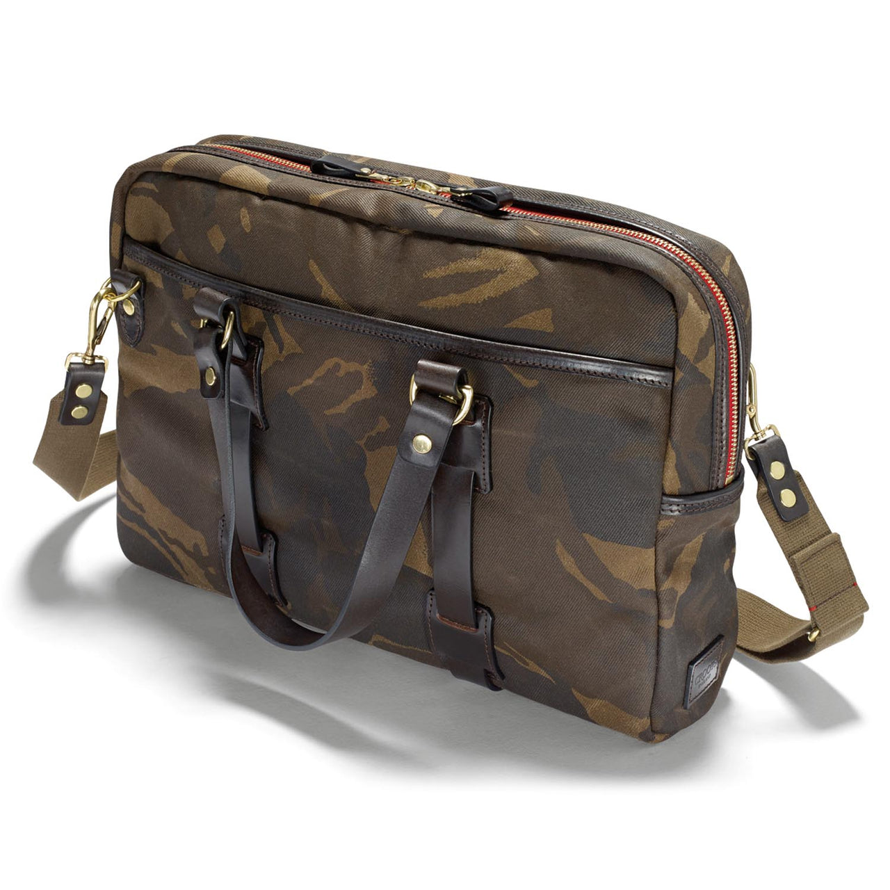 Waxed Camo Laptop bag