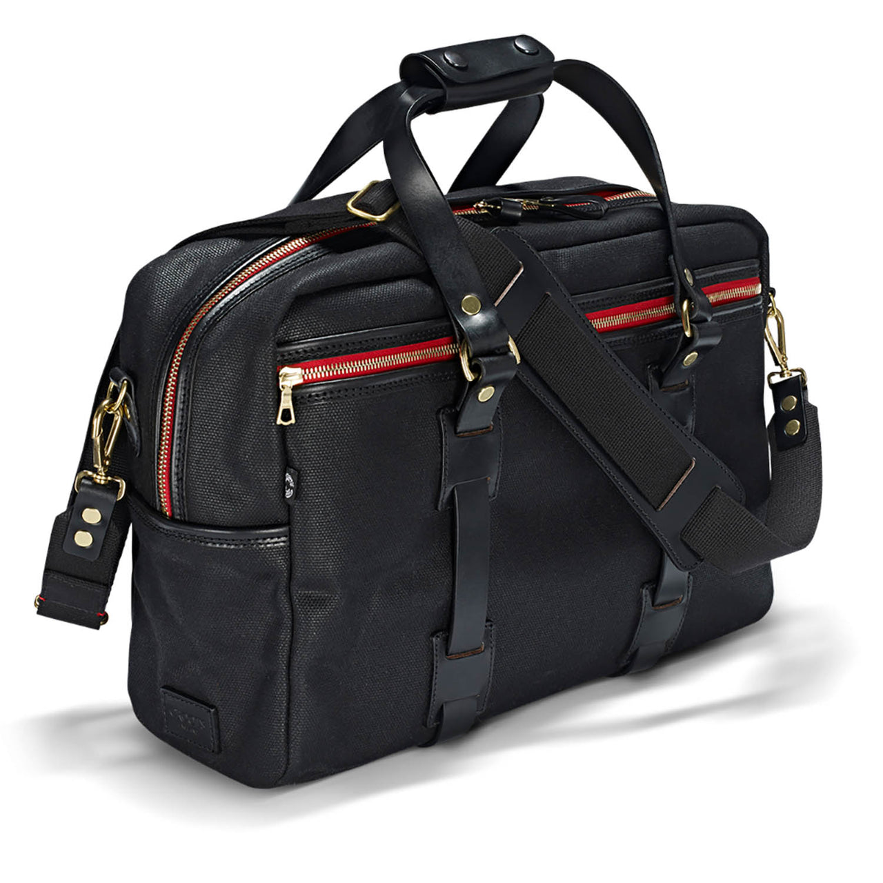 Vintage Waxed Canvas Traveller bag - Black