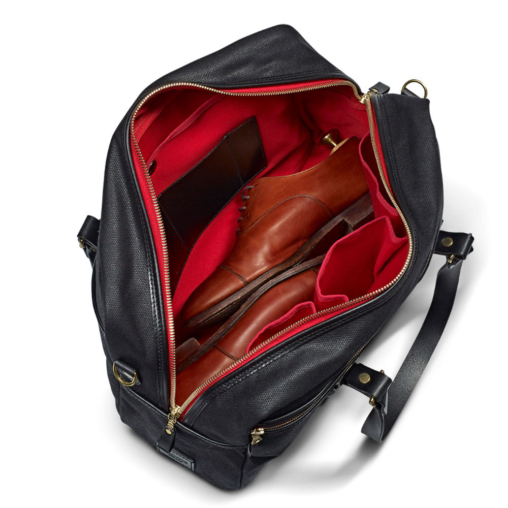 Vintage Waxed Canvas Traveller bag - Black