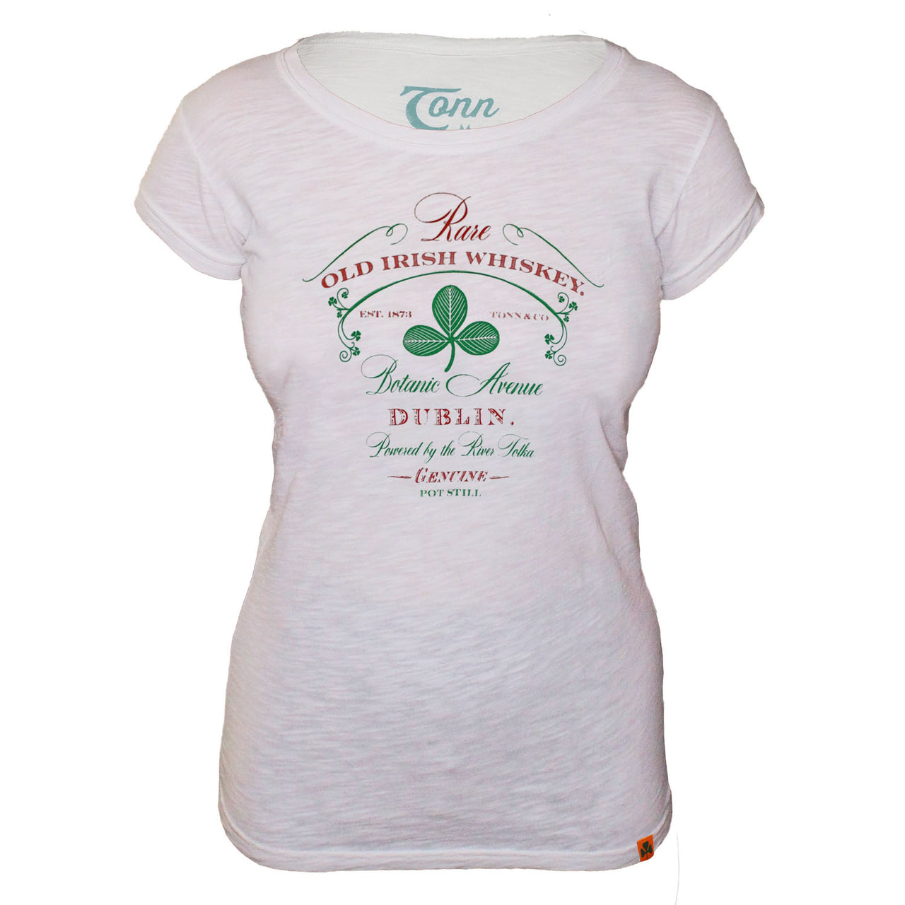 Dublin Distillery Tee - White - Petite Fit.