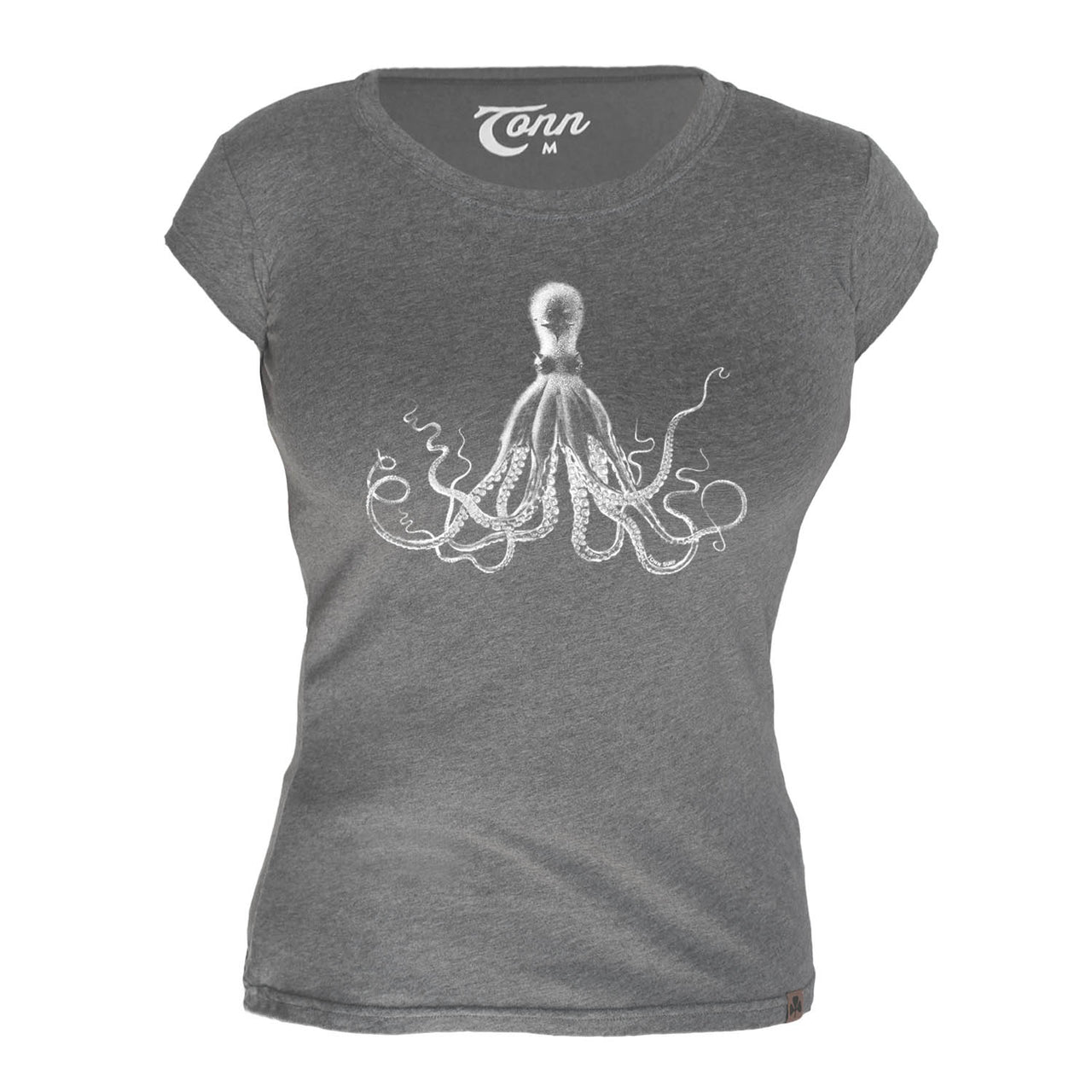 Ladies Grey Octopus Tee