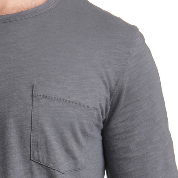 Long Sleeve Pocket Tee Grey - M, XL & XXL left