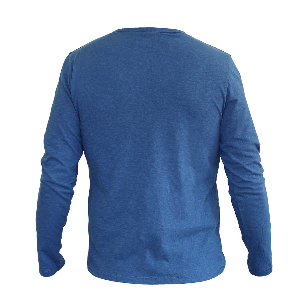 Long Sleeve Organic Cotton Tee Dark Blue