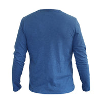 Thumbnail for Long Sleeve Organic Cotton Tee Dark Blue Speed