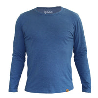 Thumbnail for Long Sleeve Organic Cotton Tee Dark Blue