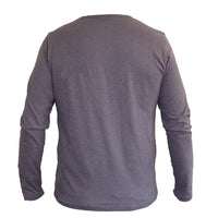 Thumbnail for Long Sleeve Organic Cotton Tee Grey Bike Board