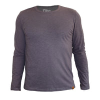 Thumbnail for Long Sleeve Organic Cotton Tee Grey