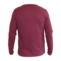 Thumbnail for Long Sleeve Organic Cotton Tee Wine Octopus