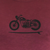 Thumbnail for Long Sleeve Organic Cotton Tee Wine Bike Board