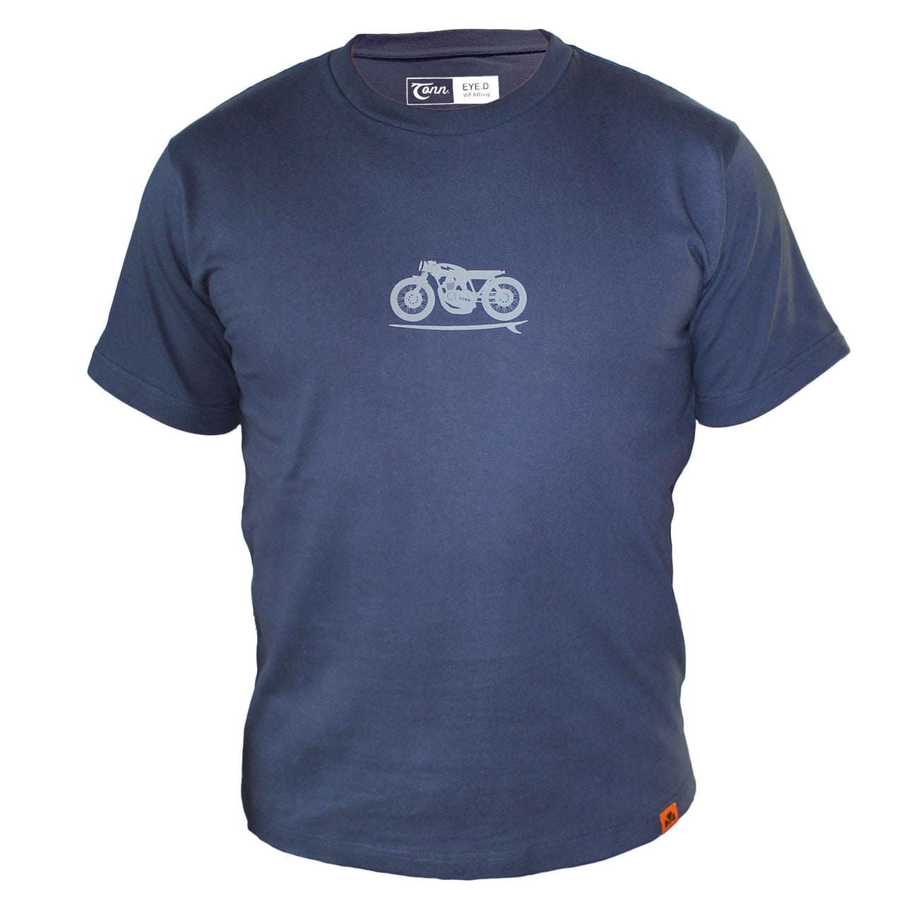 Navy Biker-board Tonn X Eye.D Wearing heavy jersey tee - LAST FEW REMAINING!