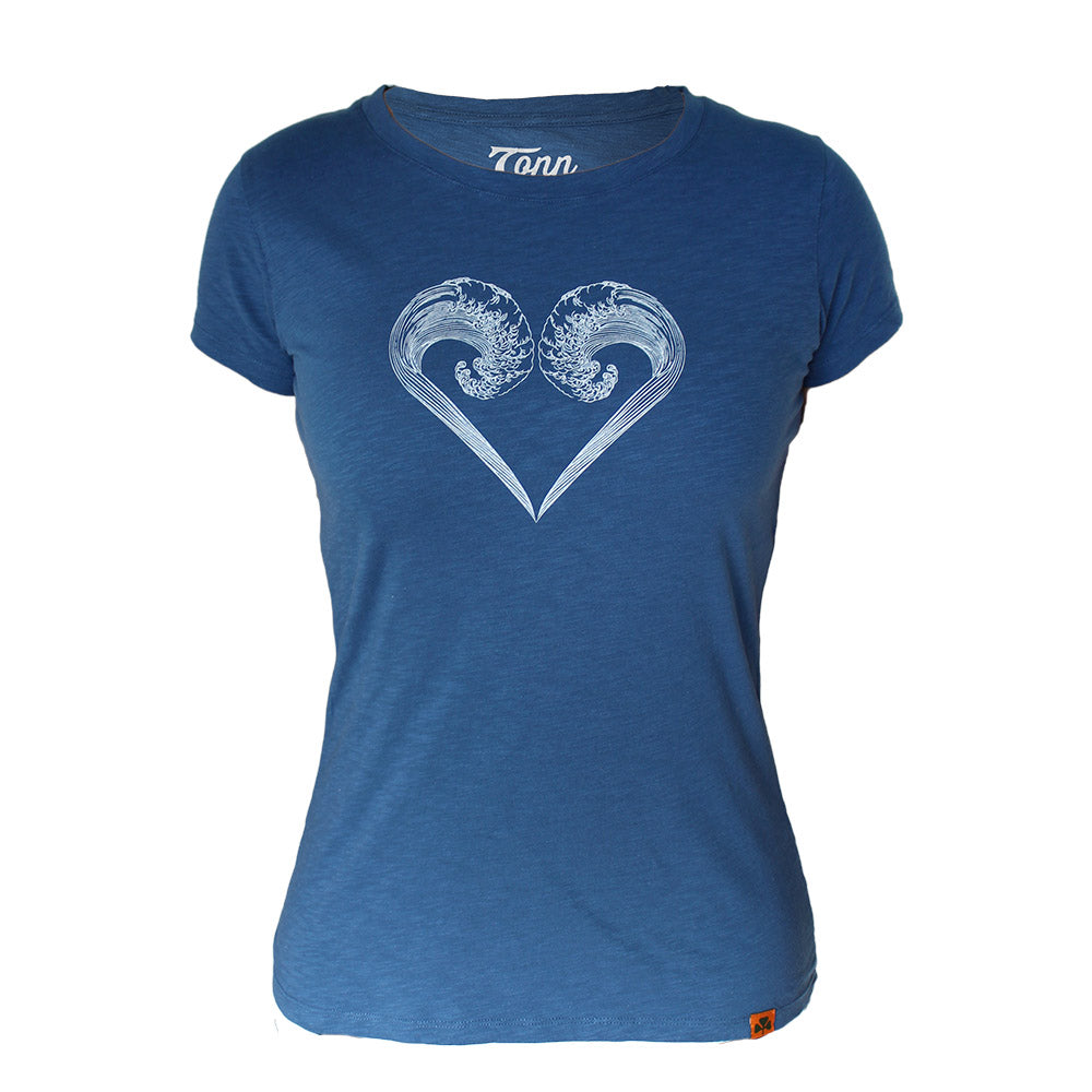 Ladies Ocean Lovers Dark Blue - Charity Tee.