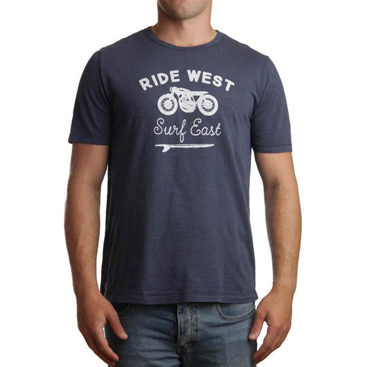 Ride West Tee Navy