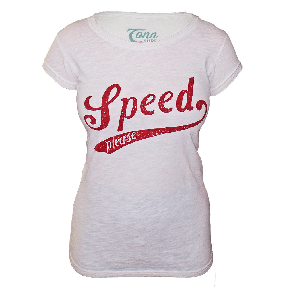 Ladies Speed Tee White