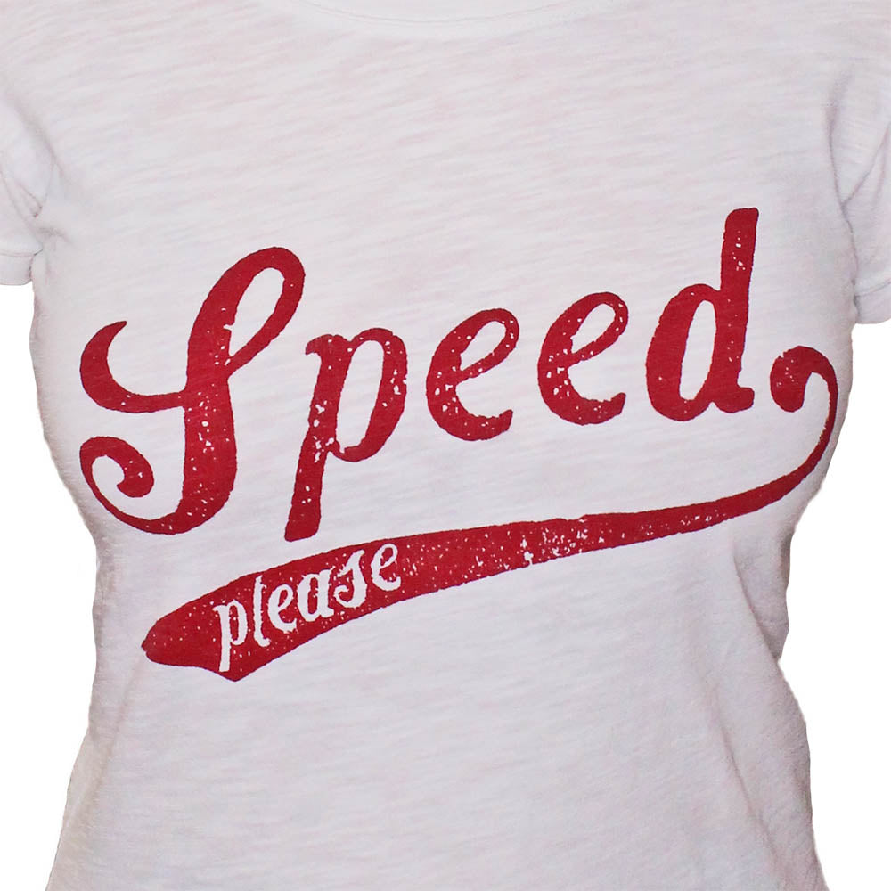 Ladies Speed Tee White