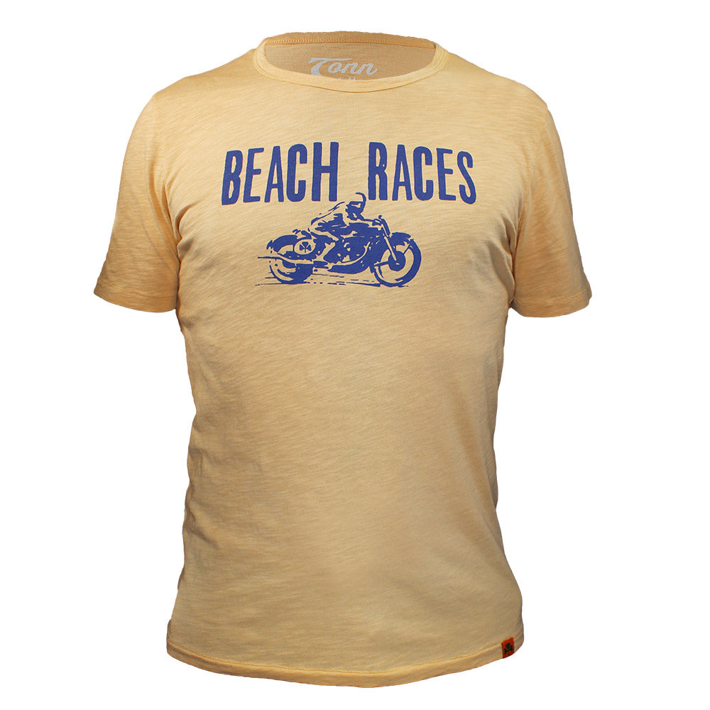 Beach Races Tee Sand Yellow.