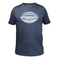Thumbnail for Now's the Day Rugby V-Neck Tee Navy. ONLY XS LEFT