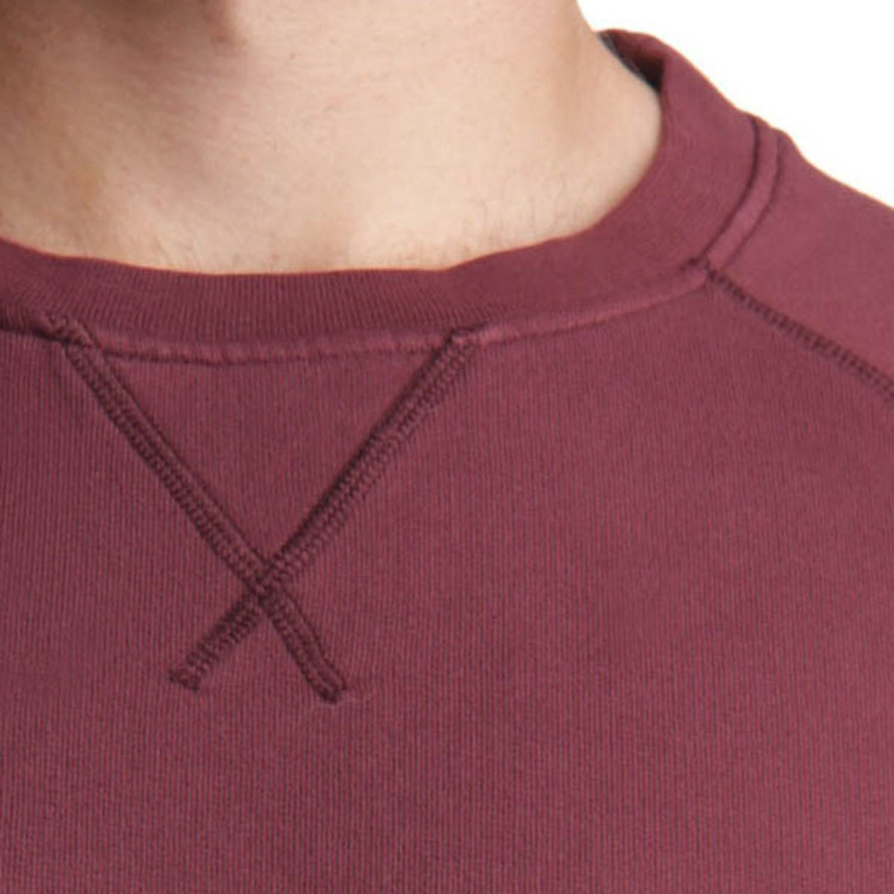 Mens Achill Island Organic Cotton Sweatshirt Wine