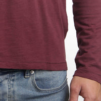 Thumbnail for Long Sleeve Competitor Tee Wine