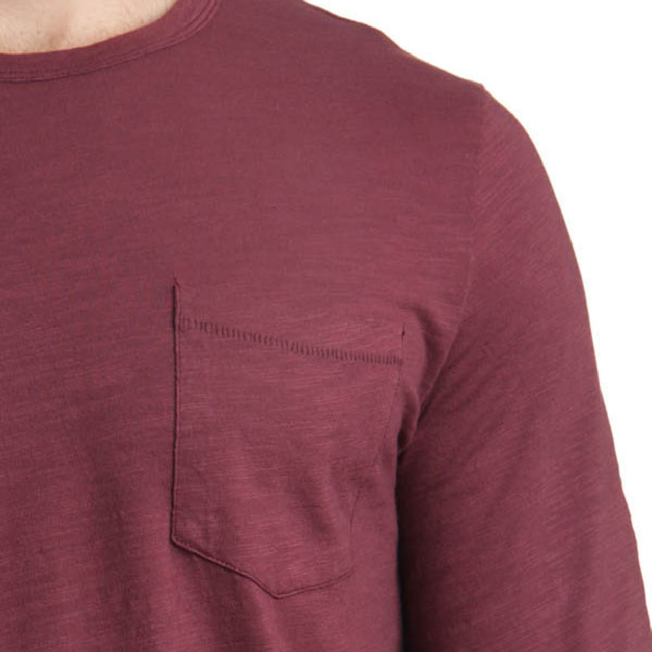 Long Sleeve Competitor Tee Wine