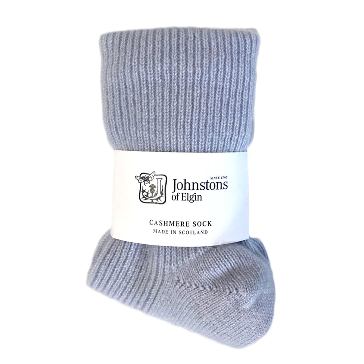 Womens light blue Cashmere Bedsock