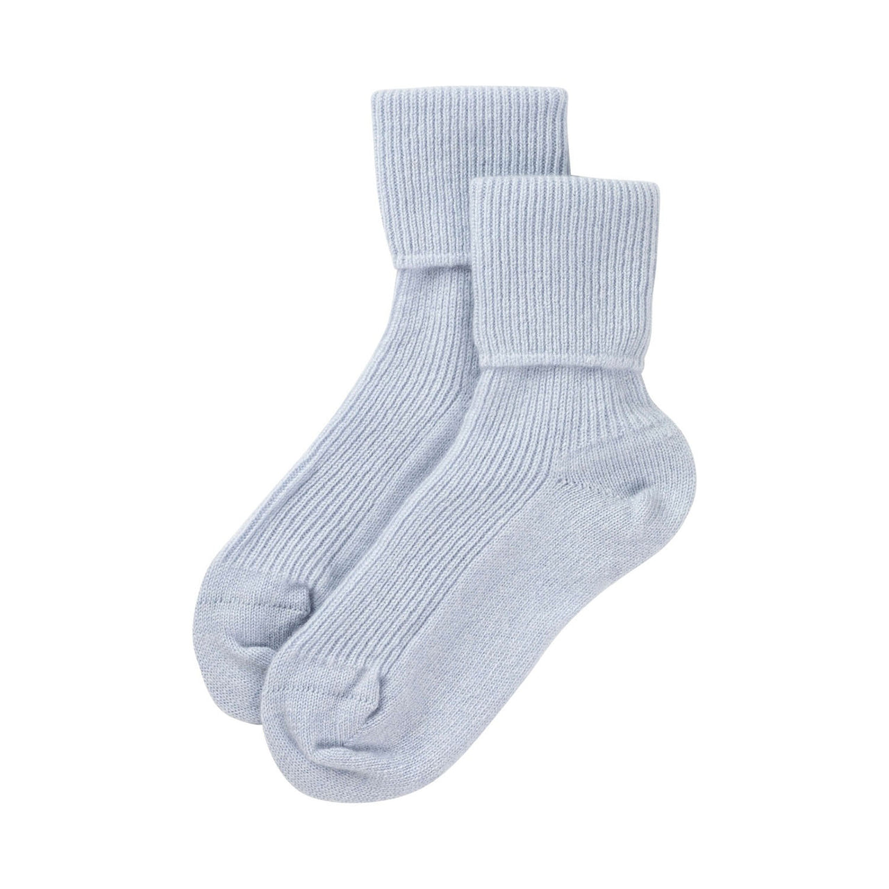 Womens light blue Cashmere Bedsock