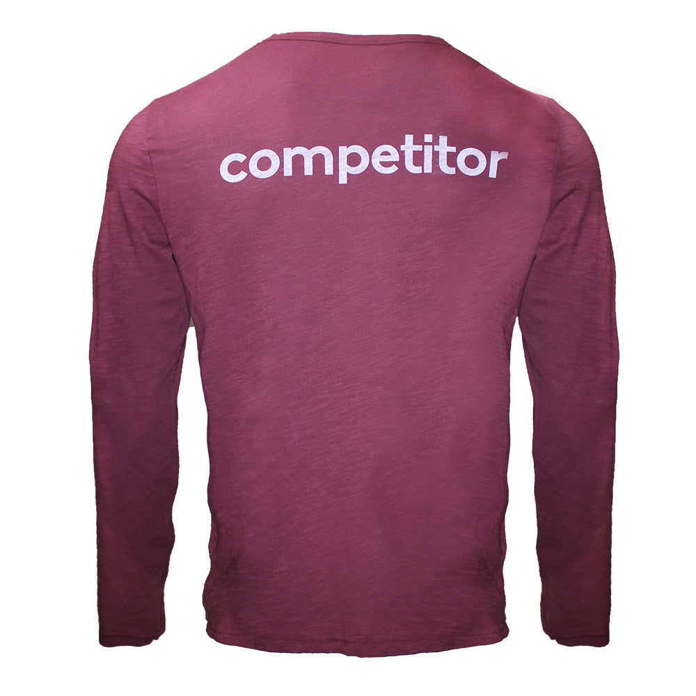 Long Sleeve Competitor Tee Wine