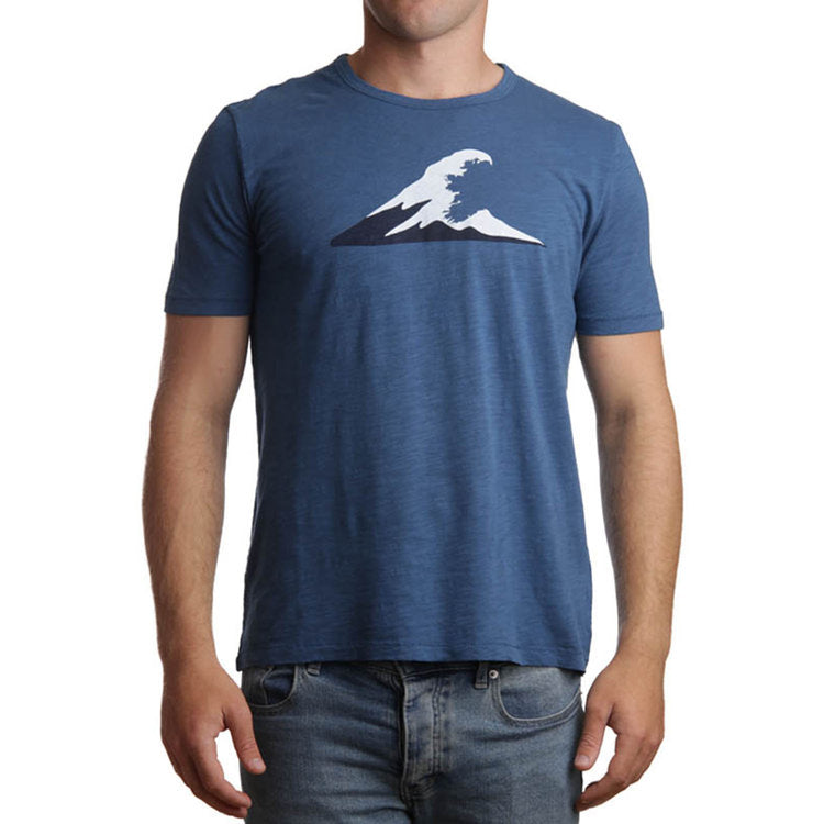 Irish Coast Wave Tee Dark Blue