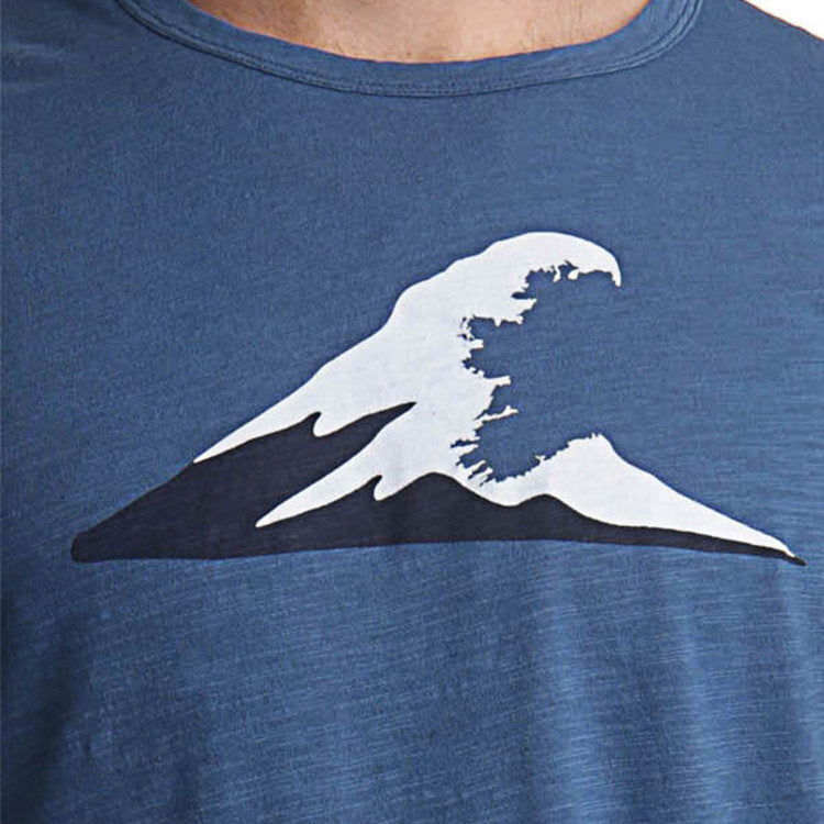 Irish Coast Wave Tee Dark Blue