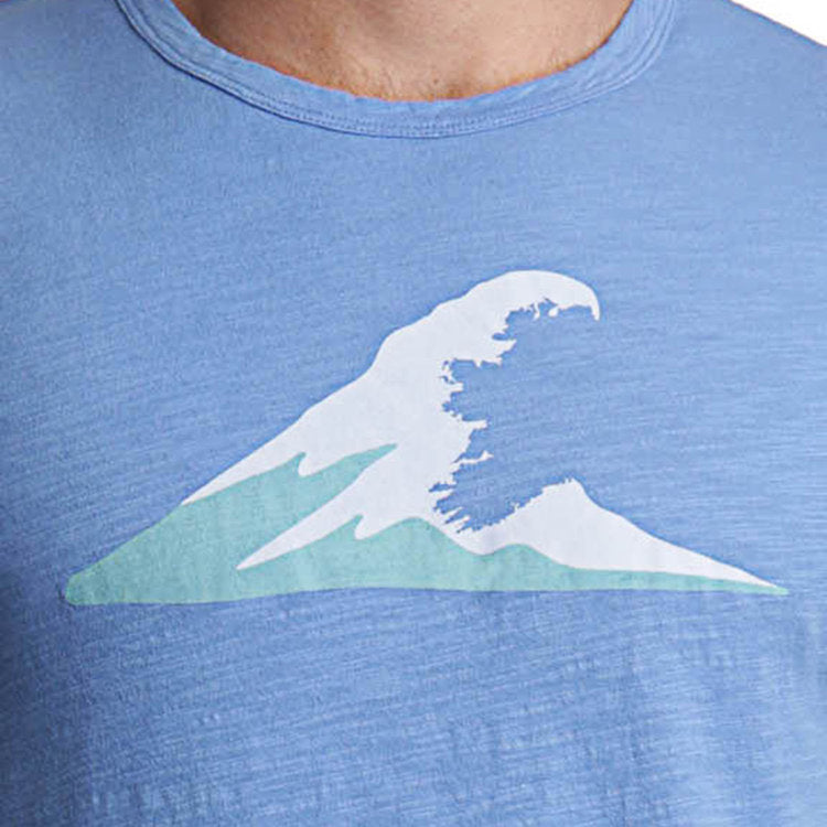 Irish Coast Wave Tee Blue