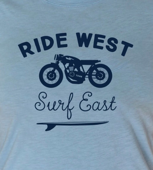 Ride West Tee Light Blue