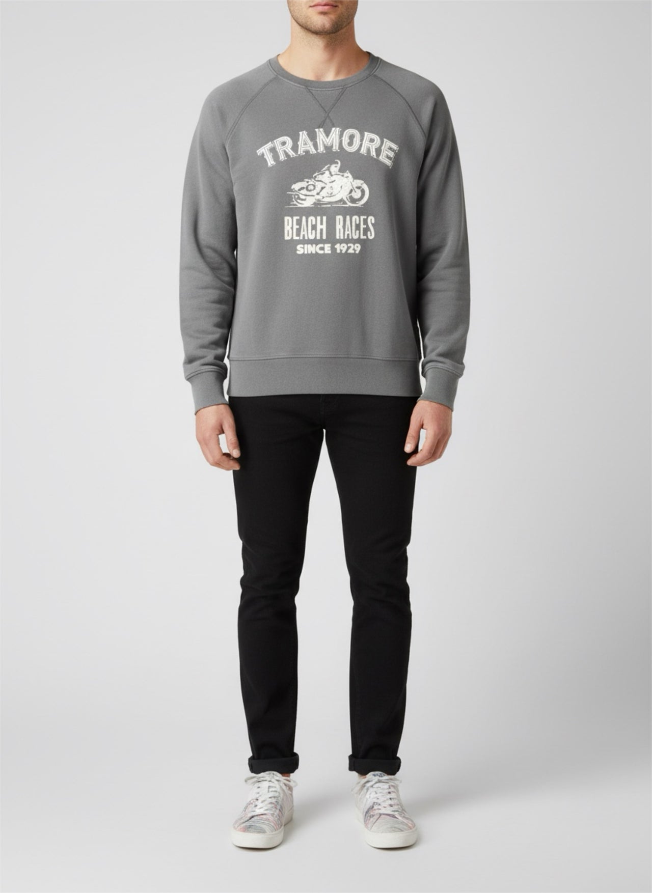 Cotton Sweatshirt Grey Tramore Races (1 of a kind)