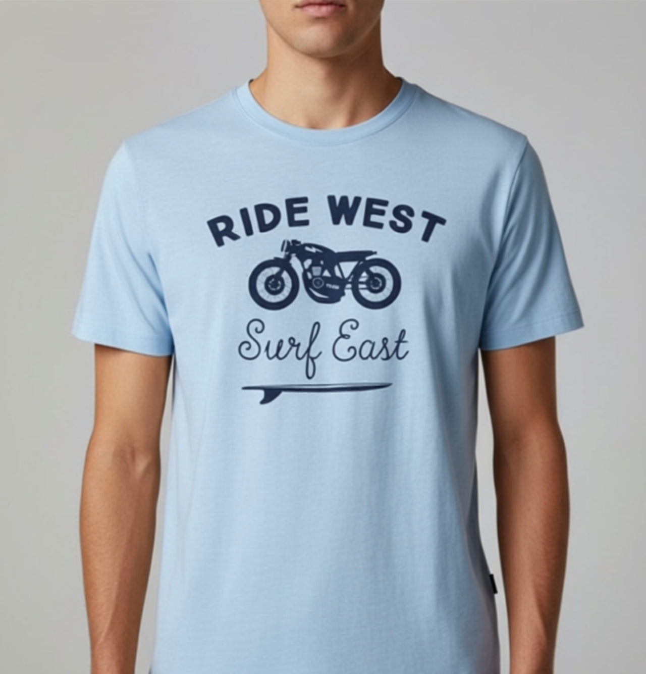 Ride West Tee Light Blue