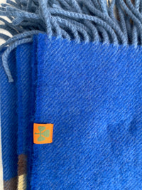 Thumbnail for Lambswool blanket - Blue