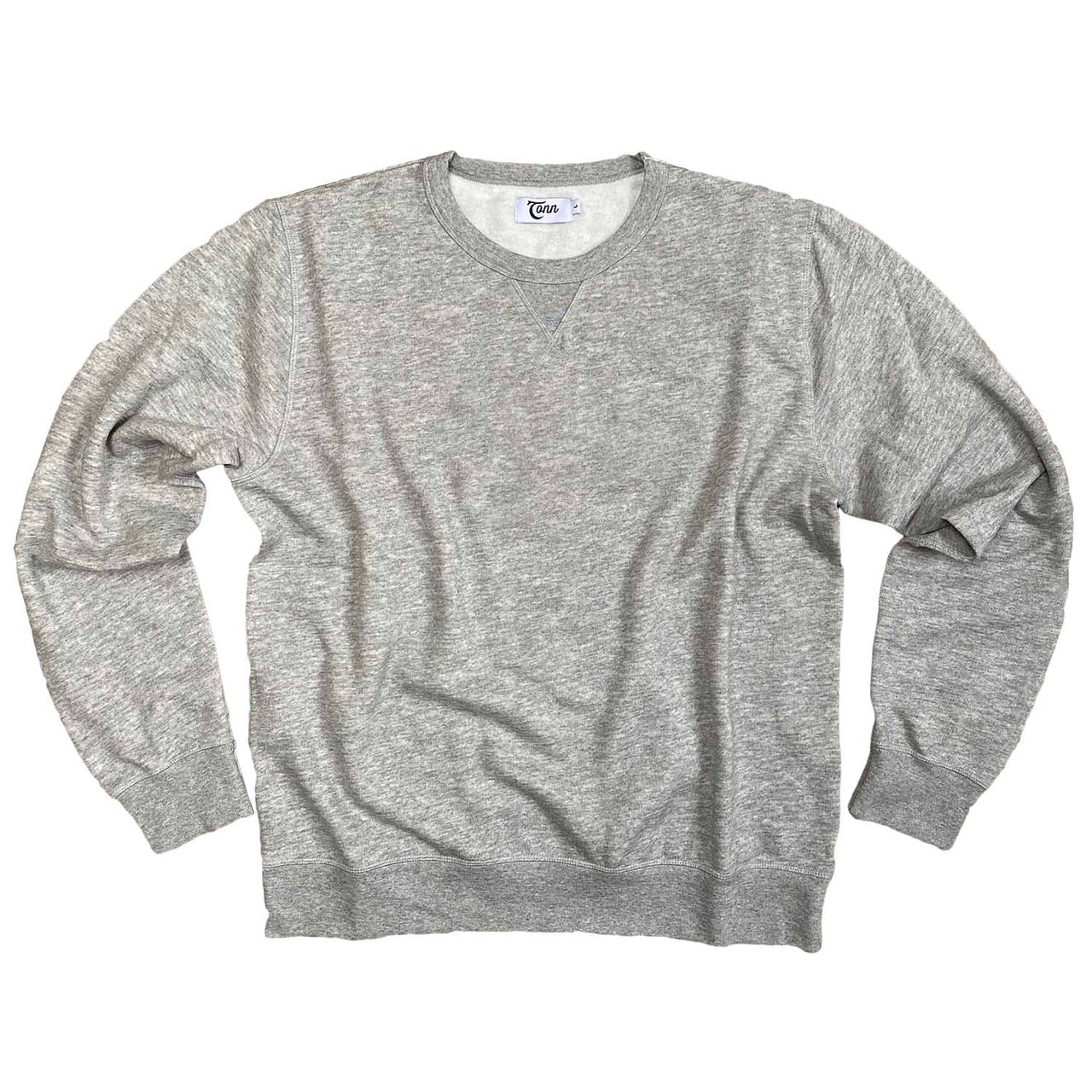 Ladies Basic Cotton Sweatshirt Grey