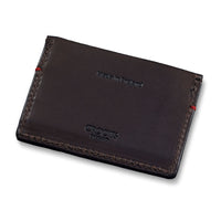 Thumbnail for Vintage Leather Credit Card Holder Dark Brown