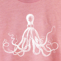 Thumbnail for Kids Octopus Tee Pink