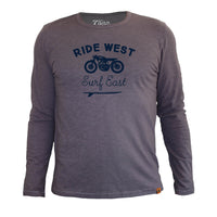 Thumbnail for Long Sleeve Ride West Grey