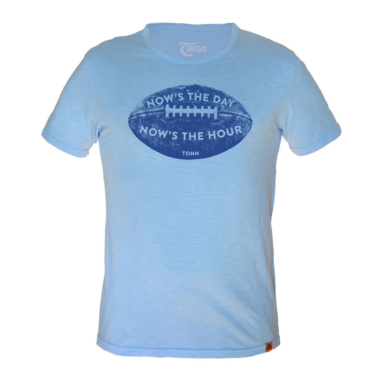 Now's the Day Rugby Crew Neck Tee Light Blue.   ONLY ONE XS LEFT!