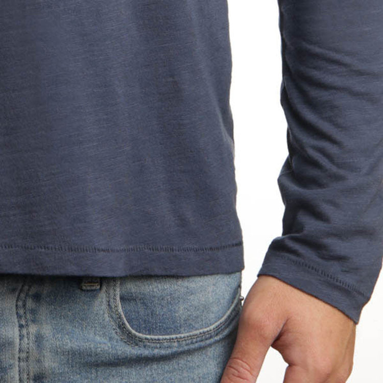Long Sleeve Pocket Tee Navy - One S left!